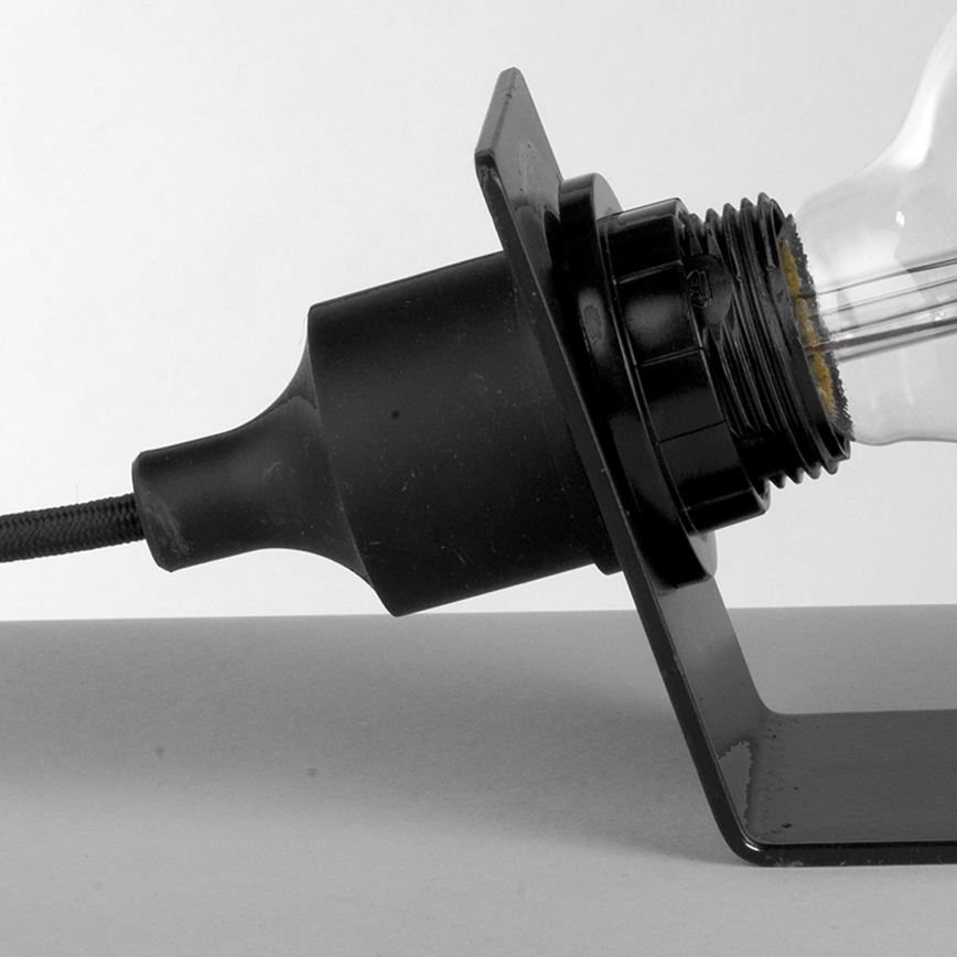 ONLI - Tischleuchte WIRE 1xE27/15W/230V 9 cm schwarz