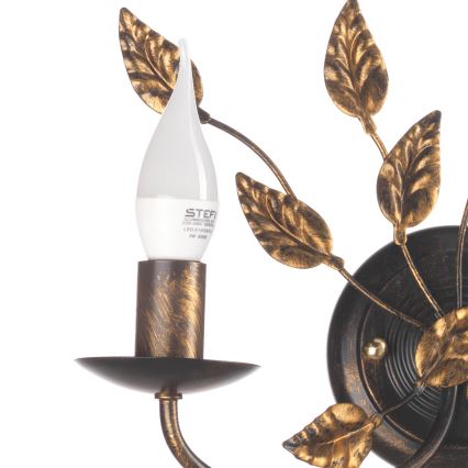 ONLI - Wandleuchte COLLANA 1xE14/6W/230V bronzen/golden
