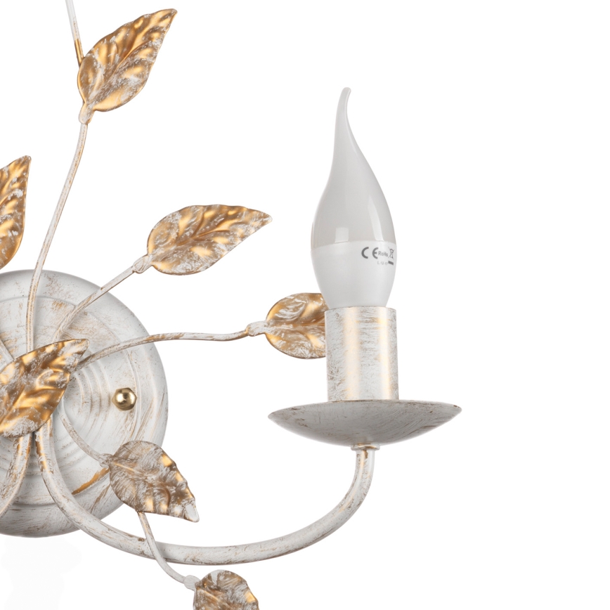 ONLI - Wandleuchte COLLANA 1xE14/6W/230V weiß/golden