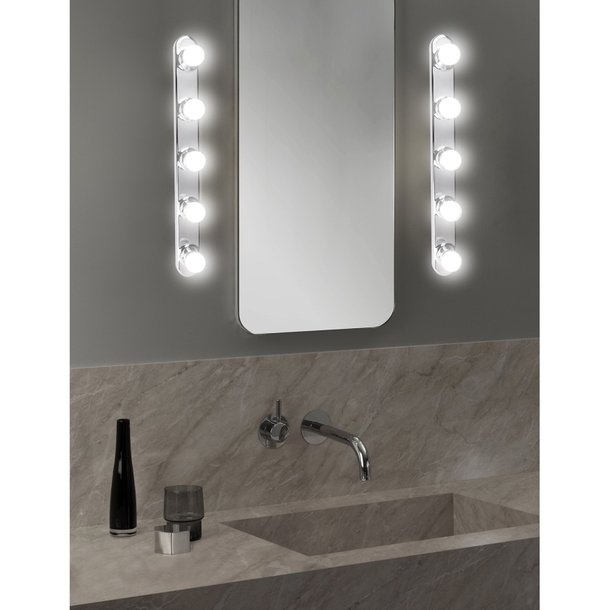 ONLI - Wandleuchte HOLLYWOOD 5xE14/6W/230V glänzendes Chrom