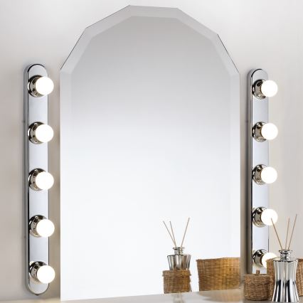 ONLI - Wandleuchte HOLLYWOOD 5xE14/6W/230V glänzendes Chrom
