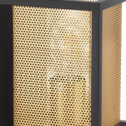 ONLI - Wandleuchte MALIK 1xE27/22W/230V golden/schwarz