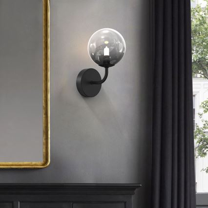 ONLI - Wandleuchte PALOMA 1xG9/10W/230V schwarz/rauchig