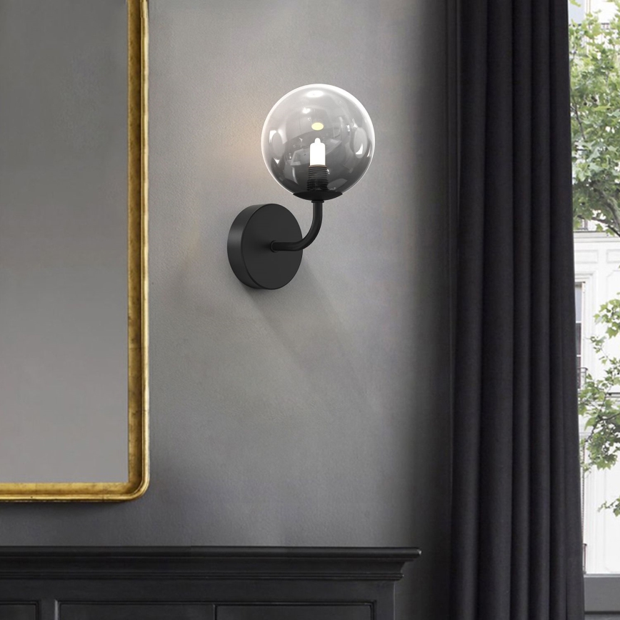 ONLI - Wandleuchte PALOMA 1xG9/10W/230V schwarz/rauchig