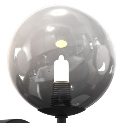 ONLI - Wandleuchte PALOMA 1xG9/10W/230V schwarz/rauchig