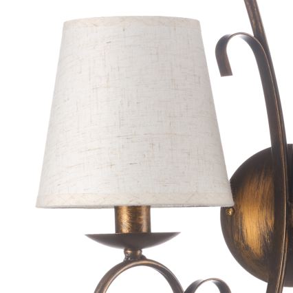 ONLI - Wandleuchte POMPEI 2xE14/6W/230V bronzen