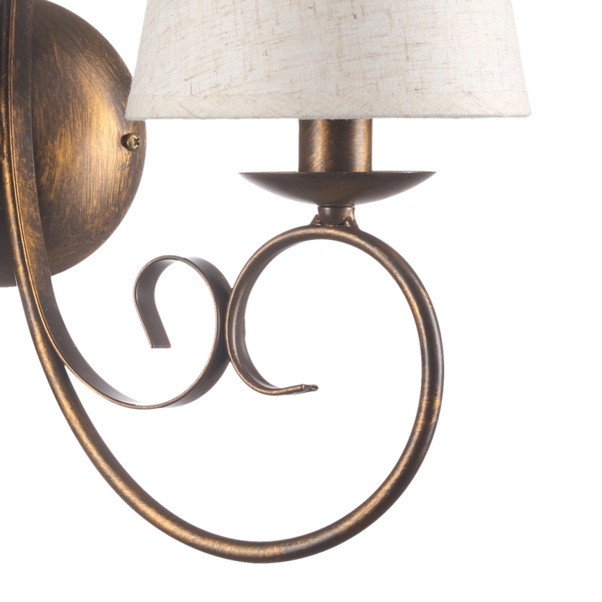 ONLI - Wandleuchte POMPEI 2xE14/6W/230V bronzen
