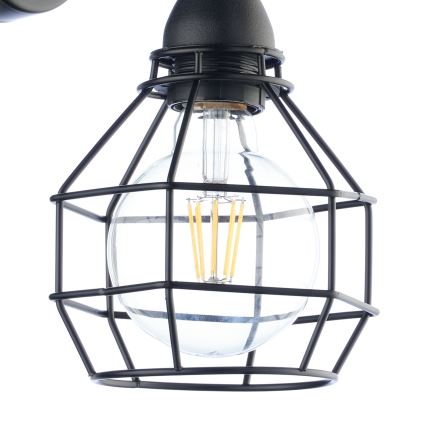 ONLI - Wandleuchte SPINNE 1xE27/15W/230V schwarz