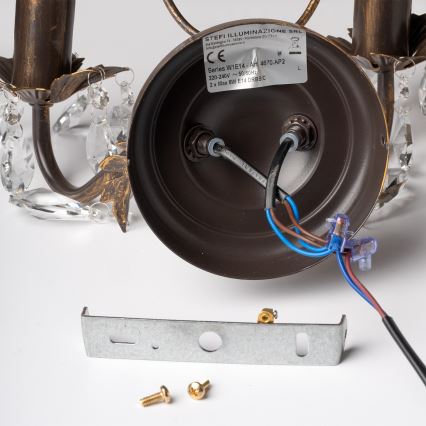 ONLI - Wandleuchte TERESA 2xE14/6W/230V Bronze