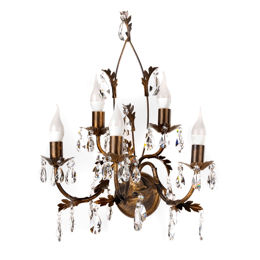 ONLI - Wandleuchte TERESA 5xE14/6W/230V Bronze