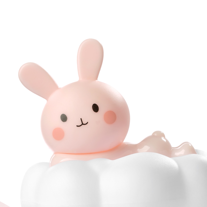 ONLI - Wiederaufladbares LED-Kinder-Nachtlicht NUVOLINA LED/2,5W/5V 300 mAh Häschen/rosa