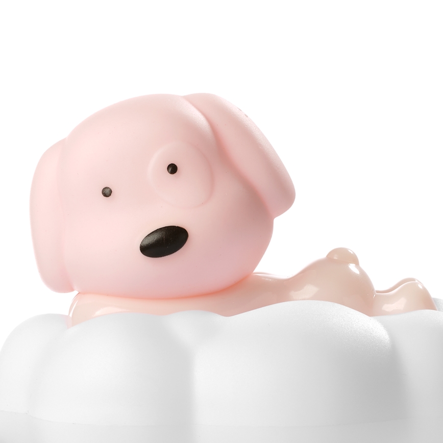 ONLI - LED wiederaufladbares Kinder-Nachtlicht NUVOLINA LED/2,5W/5V 300 mAh Hund/rosa