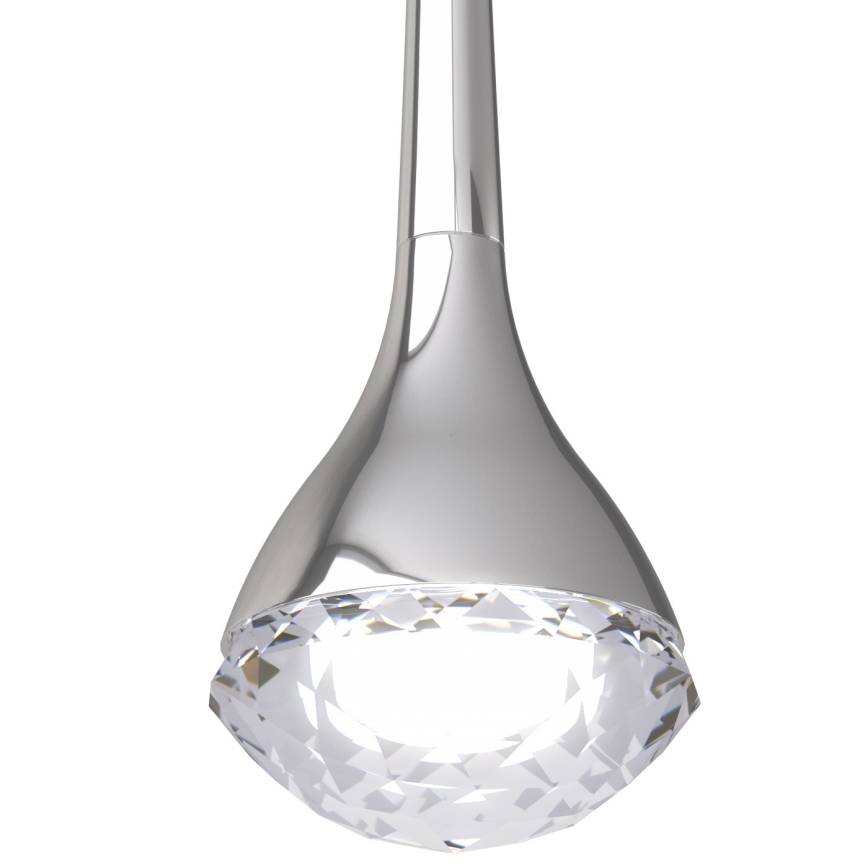 Open Design OR80322 - LED-Pendelleuchte an Stahlseil CRIMA LED/7W/230V, glänzender Chrom