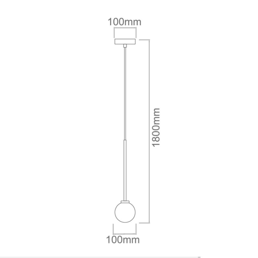 Open Design OR80629 - Pendelleuchte an Kabel OTA 1xG9/8W/230V schwarz