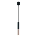 Open Design OR80827 - Pendelleuchte SLIMI an Kabel 1xG9/3,5W/230V schwarz/roségold