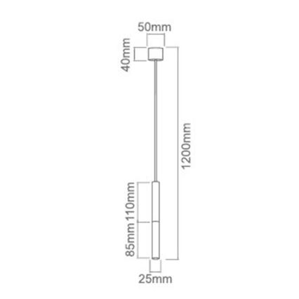 Open Design OR80834 - Hängeleuchte an Kabel SLIMI 1xG9/3,5W/230V weiß