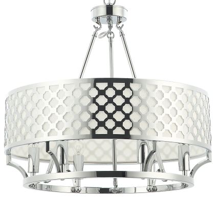 Open Design OR84375 - Kronleuchter mit Kette VERNO 6xE14/12W/230V Ø 55 cm glänzender Chrom