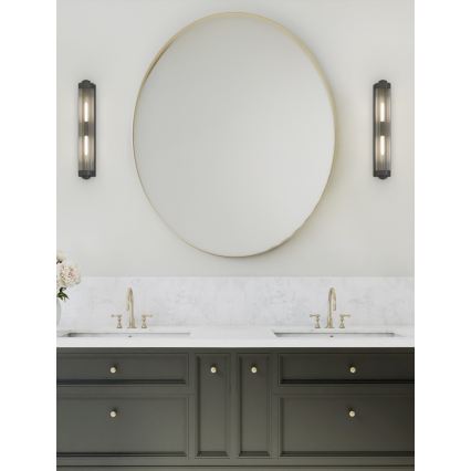 Open Design OR84498 - Badezimmer-Wandleuchte FUMI 2xG9/8W/230V IP44 schwarz