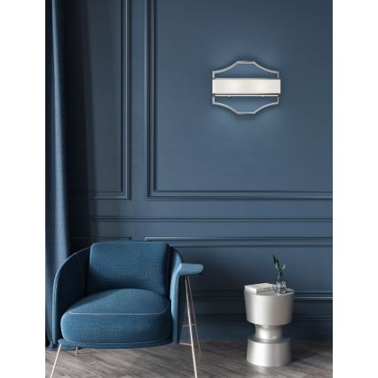 Open Design OR84504 - Wandleuchte GERDO 2xE14/12W/230V glänzender Chrom/Weiß