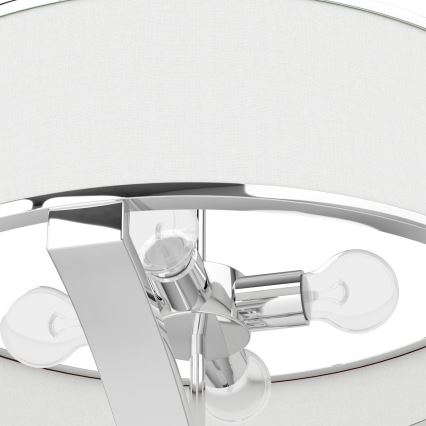 Open Design OR84801 - Deckenleuchte mit Stange GERDO 4xE27/12W/230V glänzender Chrom/Weiß