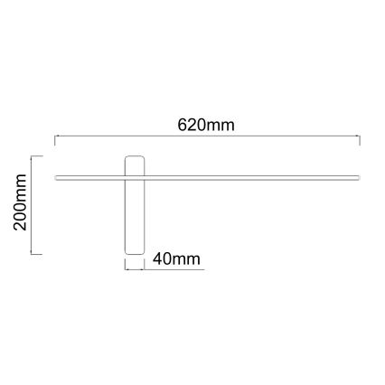 Open Design OR85082 - LED-Wandleuchte BENE LED/7W/230V 62 cm goldfarben