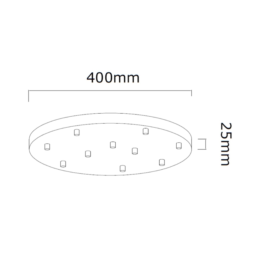 Open Design OR85365 - Pendelleuchte mit Seilaufhängung ERO 10xG9/8W/230V gold