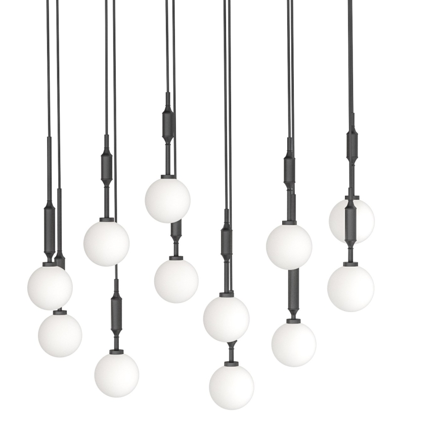 Open Design OR85464 - Seilpendelleuchte ERO 12xG9/8W/230V schwarz