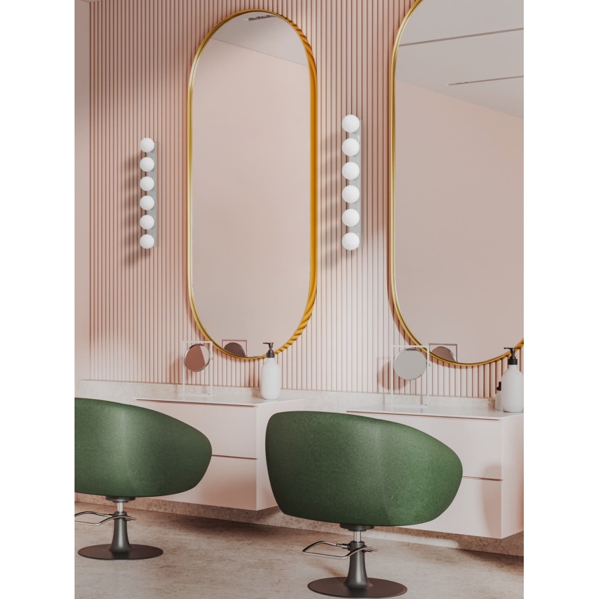 Open Design OR85693 - Badezimmer-Wandleuchte MERINO 6xG9/8W/230V 61 cm IP44 glänzender Chrom