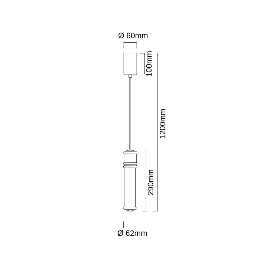 Open Design OR85730 - LED-Pendelleuchte OMI an Kabel LED/10W/230V glänzender Chrom