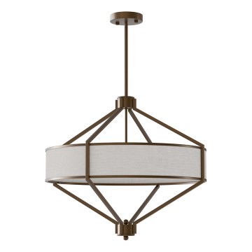 Open Design OR85846 - ZUNDO Deckenleuchte mit Stange, 4xE27/15W/230V, braun/beige