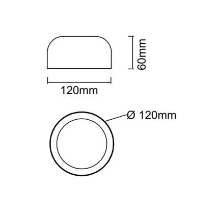 Open Design OR85907 - LED-Deckenleuchte CEDRONE LED/8W/230V 3000/4500/6500K Ø 12 cm beige