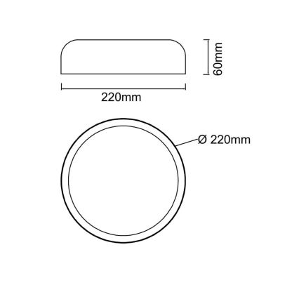 Open Design OR85914 - LED-Deckenleuchte CEDRONE LED/14W/230V 3000/4500/6500K Ø 22 cm weiß