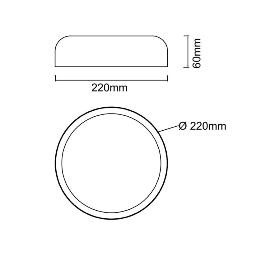 Open Design OR85938 - LED-Deckenleuchte CEDRONE LED/14W/230V 3000/4500/6500K pr. 22 cm beige