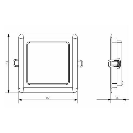 Opple 26664 - LED Badezimmer-Einbauleuchte LED/12W/230V 3000K IP44