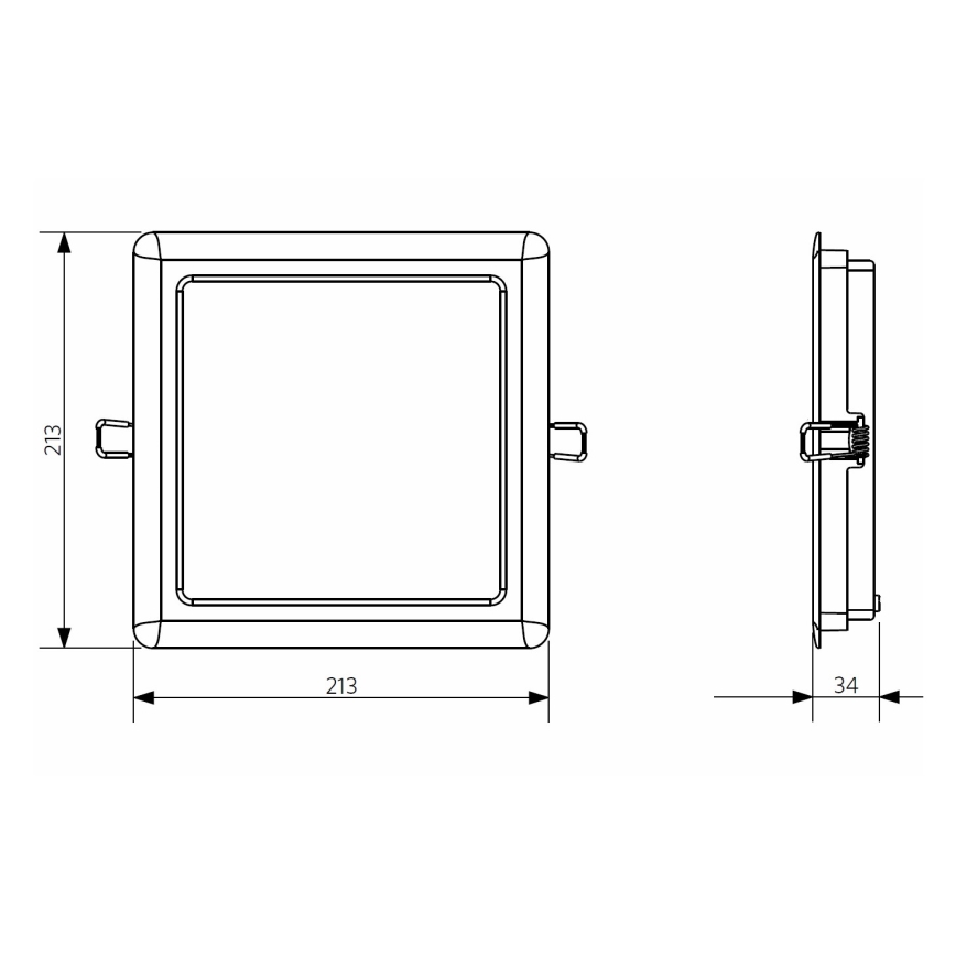 Opple 26667 - LED Badezimmer-Einbauleuchte LED/24W/230V 4000K IP44