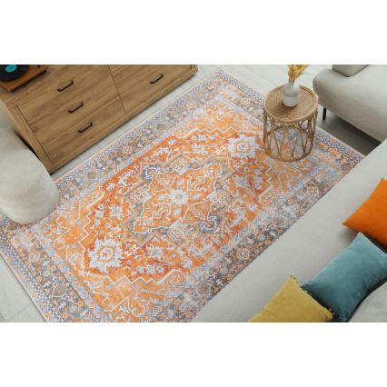 Orientalischer Teppich DOVE-VINTAGE 120x170 cm 2600 g/m2 orange