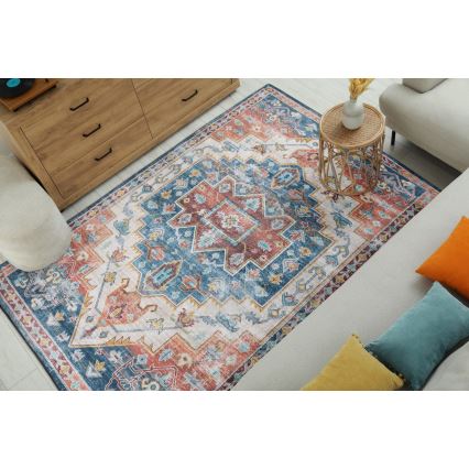 Orientalischer Teppich DOVE-VINTAGE 160x220 cm 2600 g/m2 mehrfarbig