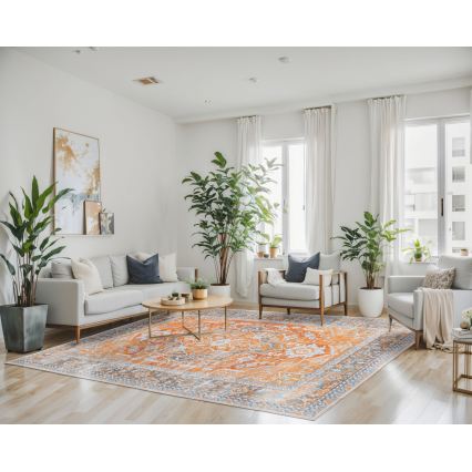 Orientalischer Teppich DOVE-VINTAGE 160x220 cm 2600 g/m2 Orange