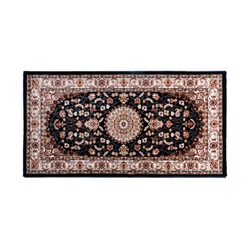 Orientalischer Teppich DUBAI 80x150 cm 2300 g/m² dunkelblau