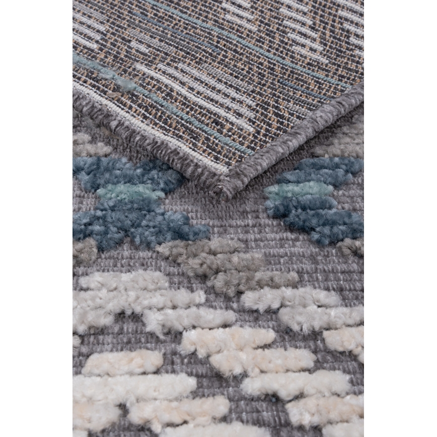 Orientalischer Teppich NEPAL 200x280 cm blau/grau/creme