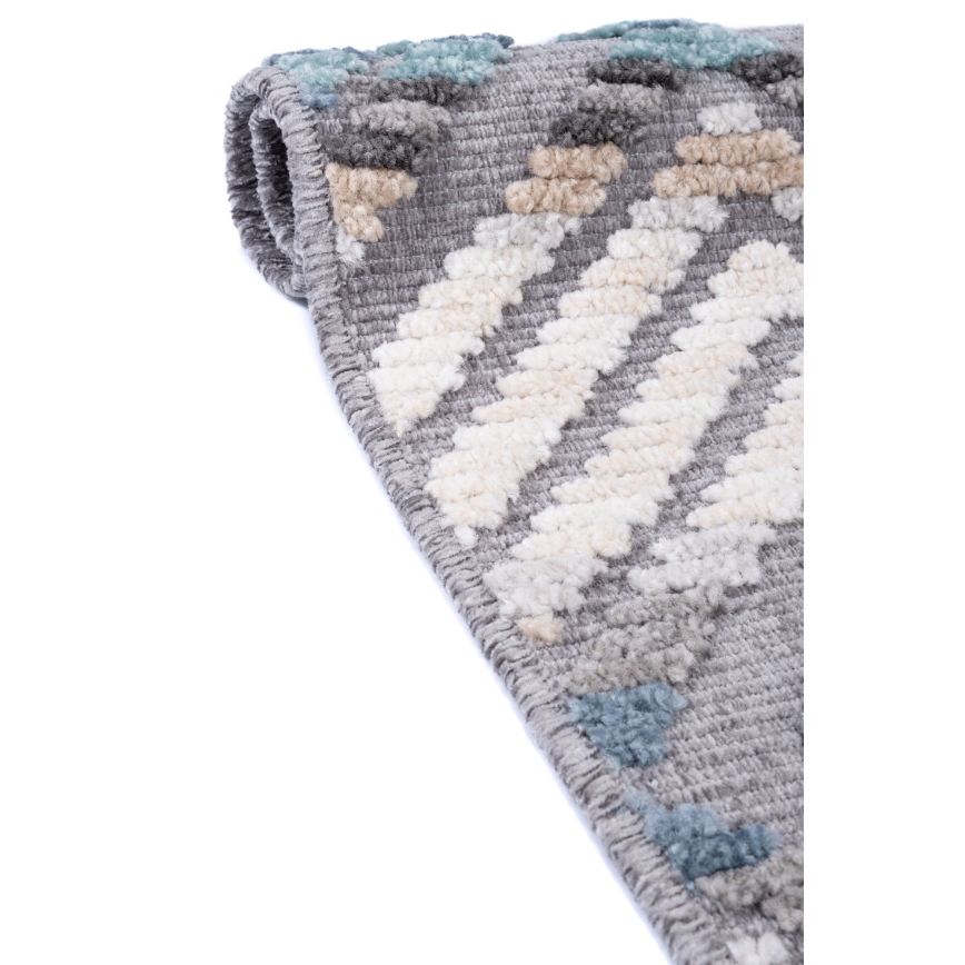 Orientalischer Teppich NEPAL 200x280 cm blau/grau/creme