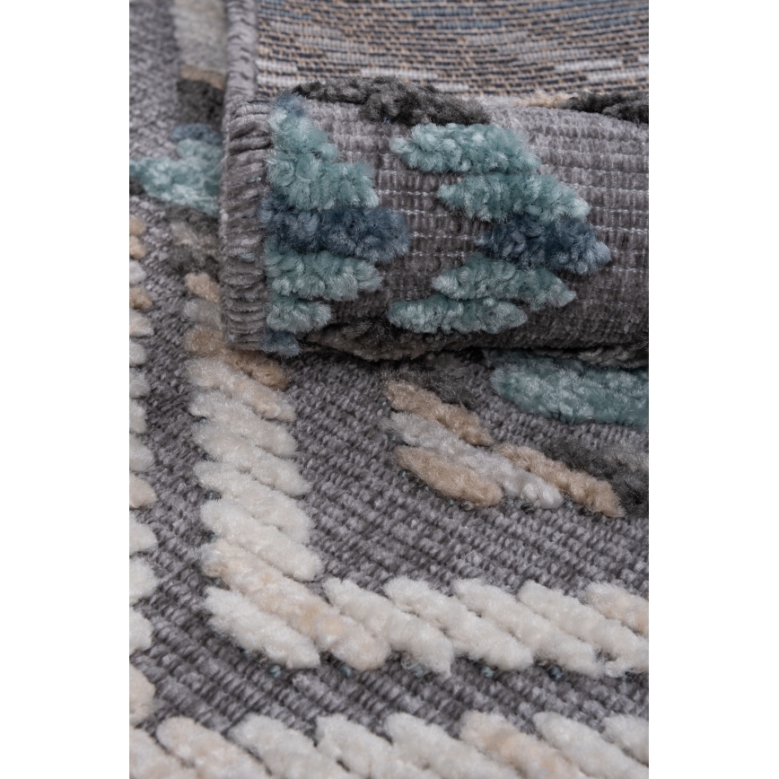 Orientalischer Teppich NEPAL 200x280 cm blau/grau