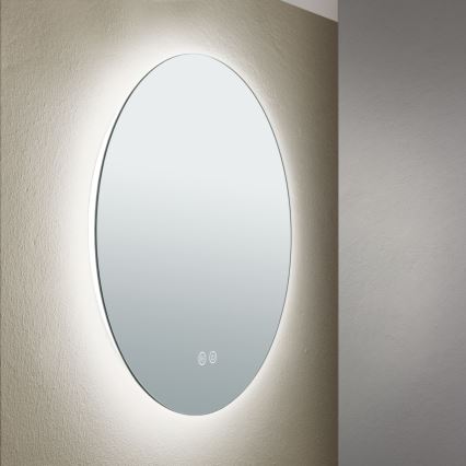 LED-Badezimmer-Wandspiegel mit Hintergrundbeleuchtung FOCUS LED/18W/230V 3000/4200/6000K d 45 cm IP44