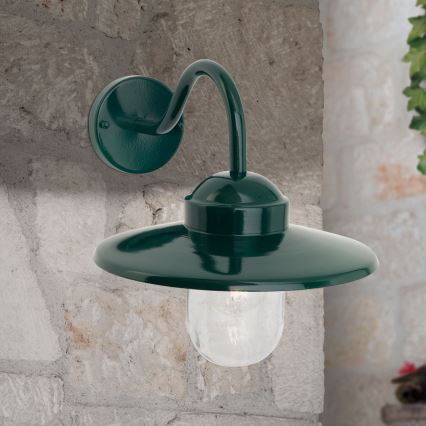 Outdoor-Wandleuchte EDWARD 1xE27/60W/230V IP44 grün