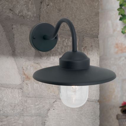 Outdoor-Wandleuchte EDWARD 1xE27/60W/230V IP44 schwarz