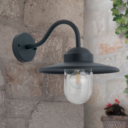 Outdoor-Wandleuchte EDWARD 1xE27/60W/230V IP44 schwarz