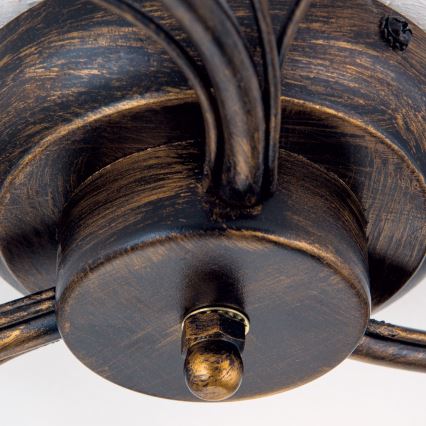 Anbauleuchte SISI 3xE14/40W/230V d 60 cm bronzen/Patina