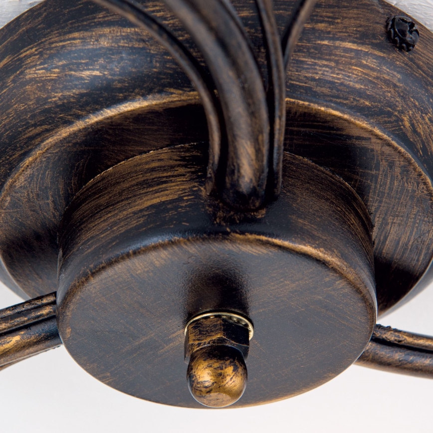 Anbauleuchte SISI 3xE14/40W/230V d 60 cm bronzen/Patina