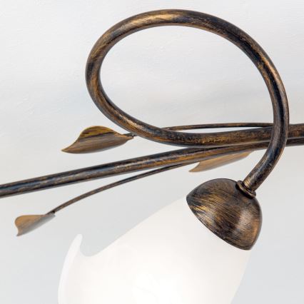 Anbauleuchte SISI 5xE14/40W/230V bronzen/Patina