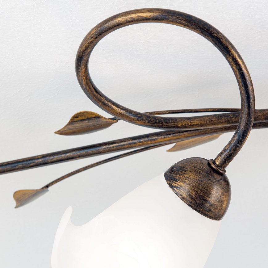 Anbauleuchte SISI 5xE14/40W/230V bronzen/Patina